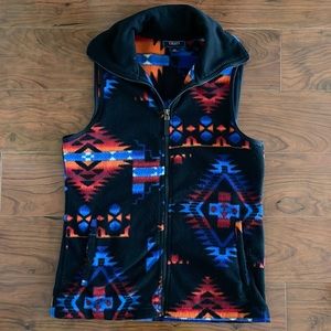 COPY - Chaps Aztec Print Fleece Vest